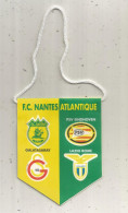 Fanion, Sports, Football, F.C. Nantes Atlantique, Coupe D'europe 2001-2002,  2 Scans, 80 X 100 Mm - Altri & Non Classificati