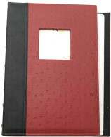[-50%] Album Pour Cartes Postales Bordeau - 50 Feuillets De 4 Pochettes Plastique - Dim.31/22/5 Cm - Alben, Binder & Blätter