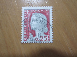 BEAU TIMBRE DE FRANCE N° 1263 - OBLITERATION VERBERIE - 1960 Maríanne De Decaris