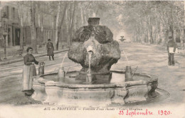 FRANCE - Aix En Provence - Fontaine D'eau Chaude - Cours Mirabeau - Carte Postale Ancienne - Aix En Provence