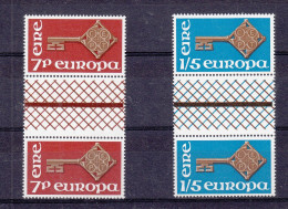 Europa 1968 - Irlande - Yvert 203 / 4 ** - Avec Interpanneau - Valeur 50 € En ....2006 - Nuevos