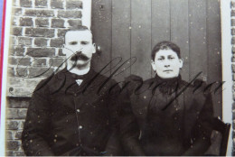 C.D.V. -Photo-Carte De Visite Studio Atelier JOUVEY Paris Echtpaar  Formaat XL - Alte (vor 1900)