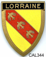 CAL344 - PLAQUE CALANDRE AUTO - LORRAINE - Targhe Smaltate (a Partire Dal 1961)