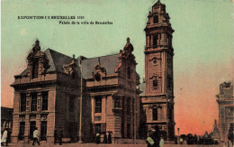 BELGIQUE - Bruxelles - Palais De La Ville De Bruxelles - Colorisé - Carte Postale Ancienne - Universal Exhibitions