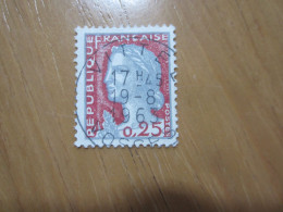 BEAU TIMBRE DE FRANCE N° 1263 - OBLITERATION VITTEL - 1960 Marianne (Decaris)