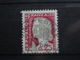 BEAU TIMBRE DE FRANCE N° 1263 - OBLITERATION TINCHEBRAY - 1960 Marianne Of Decaris