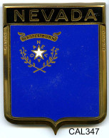 CAL347 - PLAQUE CALANDRE AUTO - NEVADA - Placas Esmaltadas (desde 1961)