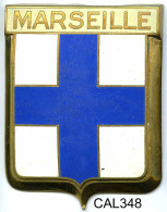 CAL348 - PLAQUE CALANDRE AUTO - MARSEILLE - Enameled Signs (after1960)