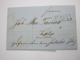 EUPEN , 1863 , Brief Mit Inhalt Nach Köln - OC55/105 Eupen & Malmédy