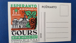 Esperanto  Kongreso Tours 1949 - Esperanto