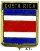 CAL375a - PLAQUE CALANDRE AUTO - COSTA RICA - Plaques émaillées (après 1960)