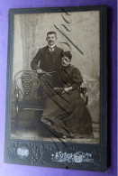C.D.V. -Photo-Carte De Visite Studio Atelier A.STISKIN Jenakevo  Louis WILMOTTE Irma PIRARD  Fille De L. Dupont - Alte (vor 1900)