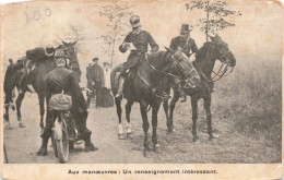 MILITARIA - Aux Manoeuvres: Un Renseignement Interessant - Carte Postale Ancienne - Otras Guerras