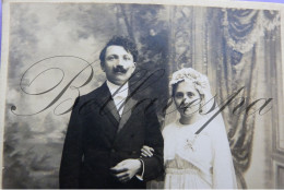 C.D.V. -Photo-Carte De Visite Studio Atelier  Felix BECKER Rue De Luxembourg Arlon  Mariage Huwelijk - Alte (vor 1900)