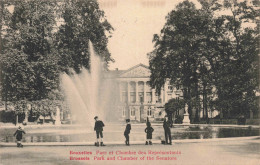 BELGIQUE - Bruxelles - Parc Et Chambre Des Représentants - Carte Postale Ancienne - Bossen, Parken, Tuinen