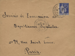 Carta Circulada Desde El Campo De Gurs, El 16/8/39. - Marques De Censures Républicaines