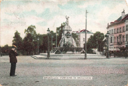 BELGIQUE - Bruxelles - Fontaine De Brouckère - Colorisé - Carte Postale Ancienne - Plazas