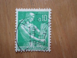 BEAU TIMBRE DE FRANCE N° 1231 - OBLITERATION HIRSON - 1957-1959 Reaper