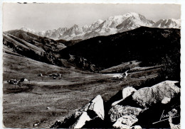 74 LE COL DES ARAVIS - Vue Générale Du Col Et De La Chaine Du Mont Blanc - Autres & Non Classés
