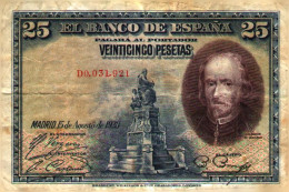 Billet  >Espagne	25	Pesetas   > C 04 - Egypte