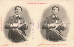 CARTE PHOTO - Sérénade De Mandoline - Carte Postale Ancienne - Photographie