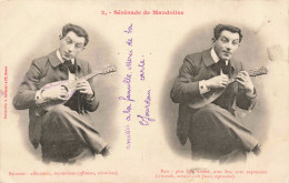 CARTE PHOTO - Sérénade De Mandoline - Carte Postale Ancienne - Photographie