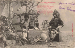 CONTES ET LEGENDES - Le Petit Robinson - Chien - Déjeuner Avec Un épouvantail - Carte Postale Ancienne - Cuentos, Fabulas Y Leyendas