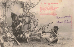 CONTE ET LEGENDE - Le Petit Robinson - Deux Enfants Sauvages - Carte Postale Ancienne - Contes, Fables & Légendes