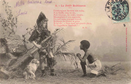 CONTE ET LEGENDE - Le Petit Robinson - Deux Enfants Sauvages - Carte Postale Ancienne - Fairy Tales, Popular Stories & Legends