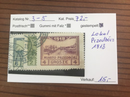 Polen Lokal 1918 Przedbórz Gestempelt - Used Stamps