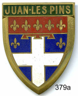 CAL379a - PLAQUE CALANDRE AUTO - JUAN LES PINS - Enameled Signs (after1960)