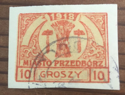 Polen Lokal 1918 Przedbórz Gestempelt - Used Stamps