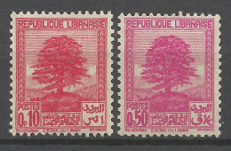 GRAND LIBAN  N° 150 Et 151 NEUF*  CHARNIERE  Propre / Hinge  / MH - Unused Stamps