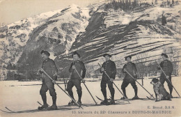 CPA 73 SKIEURS DU 22e CHASSEURS A BOURG SAINT MAURICE - Other & Unclassified