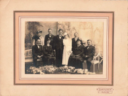 Photographie  - Famille - Mariage - E. Desmarez - Maubeuge - Collé Sur Cadre Carton - Dim15,5/11,5cm - Europa