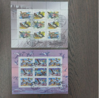 Russia 1993/4 Sheets Ducks (Michel 320/22 + 389/91 Klb) Used - Usados