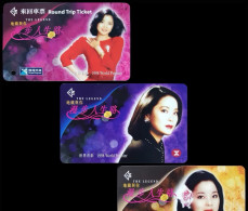 China Hong Kong Metro One-way Card/one-way Ticket/subway Card,1998 MTR Commemorative Ticket For "Teresa Teresa" On The S - Wereld