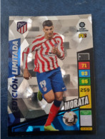 CARTE  FOOT PANINI  ADRENALYN   ATLETICO  MADRID  2022/23  MORATA  //  PARFAI ETAT  //  1er  CHOIX // Edicion Limitada - Trading Cards