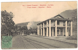 Guinée Française - Kokoulima - La Gare - Carte Postale Pour L'Intendance Des Troupes Coloniales - 1908 - Guinée Française