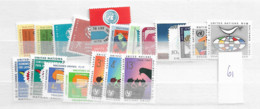 1961 MNH UNO New York,  Year Complete According To Michel, Postfris** - Nuevos