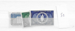 1952 MNH UNO New York,  Year Complete According To Michel, Postfris** - Nuevos