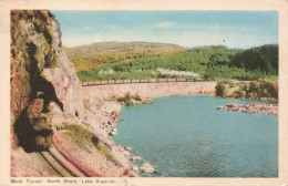 ETATS UNIS - LAKE SUPERIOR, ONTARIO - MINK TUNNEL - TRAIN ON THE NORTH SHORE - Colorisé- Carte Postale Ancienne - Other & Unclassified