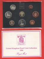 UK 1984 Great Britain Proof Coin Collection Angleterre Gran Bretagna - Mint Sets & Proof Sets