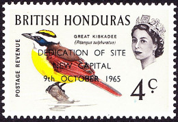 BRITISH HONDURAS 1965 QEII 4c Multicoloured Dedication Of Site New Capital 9th October 1965 SG232 MH - Honduras Britannico (...-1970)