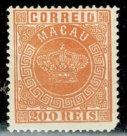 Macau, 1884, # 8b Dent. 13 1/2, Canto Curto, MH - Nuovi