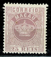 Macau, 1885/6, # 18a Dent. 12 1/2, MH - Usados