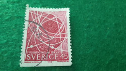 İSVEÇ-1950-60          45ÖRE      USED - Oblitérés