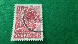 İSVEÇ-1950-60          45ÖRE      USED - Oblitérés