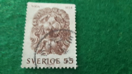 İSVEÇ-1950-60          55ÖRE      USED - Oblitérés