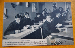 SAINT-GHISLAIN  - Ecole Professionnelle Des Arts Et Métiers - Section Des Peintres Céramistes - 1909 - Saint-Ghislain